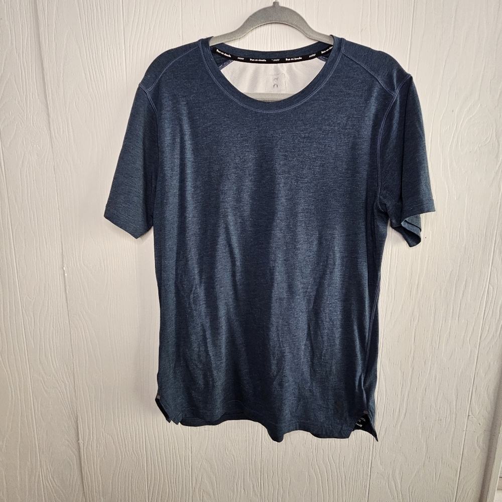 On Running Men's Comfort-T Running Shirt Dark Blue Size Medium